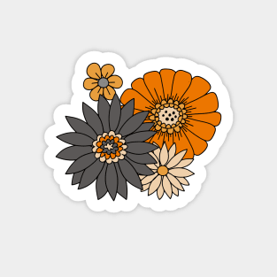 Retro Daisies - Halloween Sticker